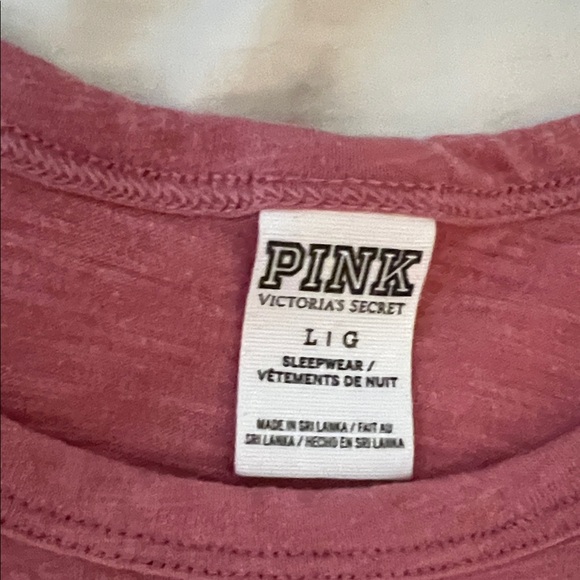PINK Victoria's Secret Women's Pink Sleepwear Tank Top Size Large - Picture 7 of 8